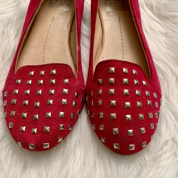 Dolce Vita | Studded Magenta Loafers - Picture 6 of 7